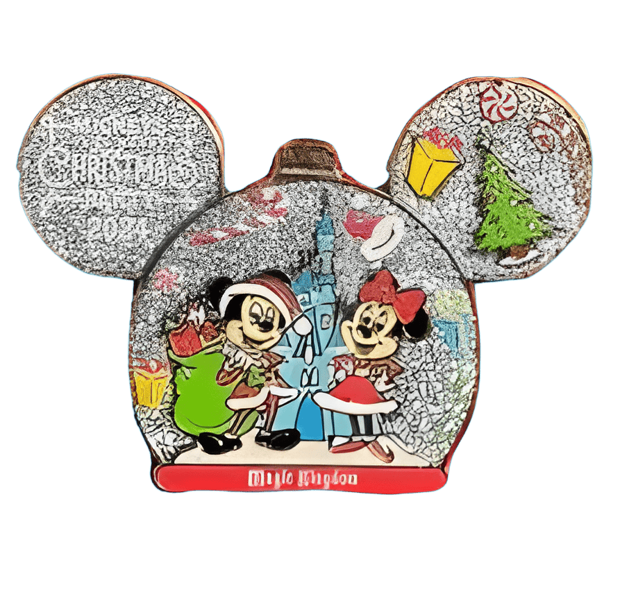 Snowglobe ornament Disney pin