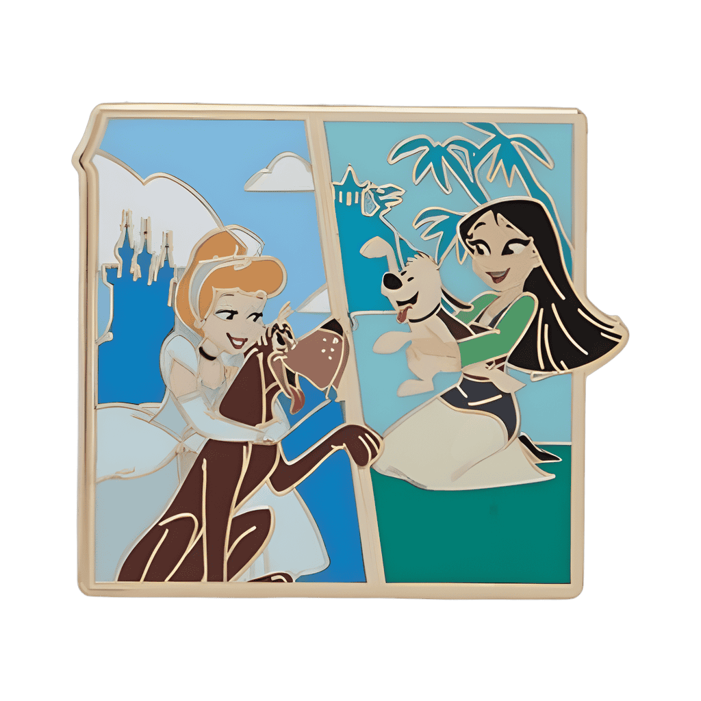 Cinderella & Mulan Disney pin