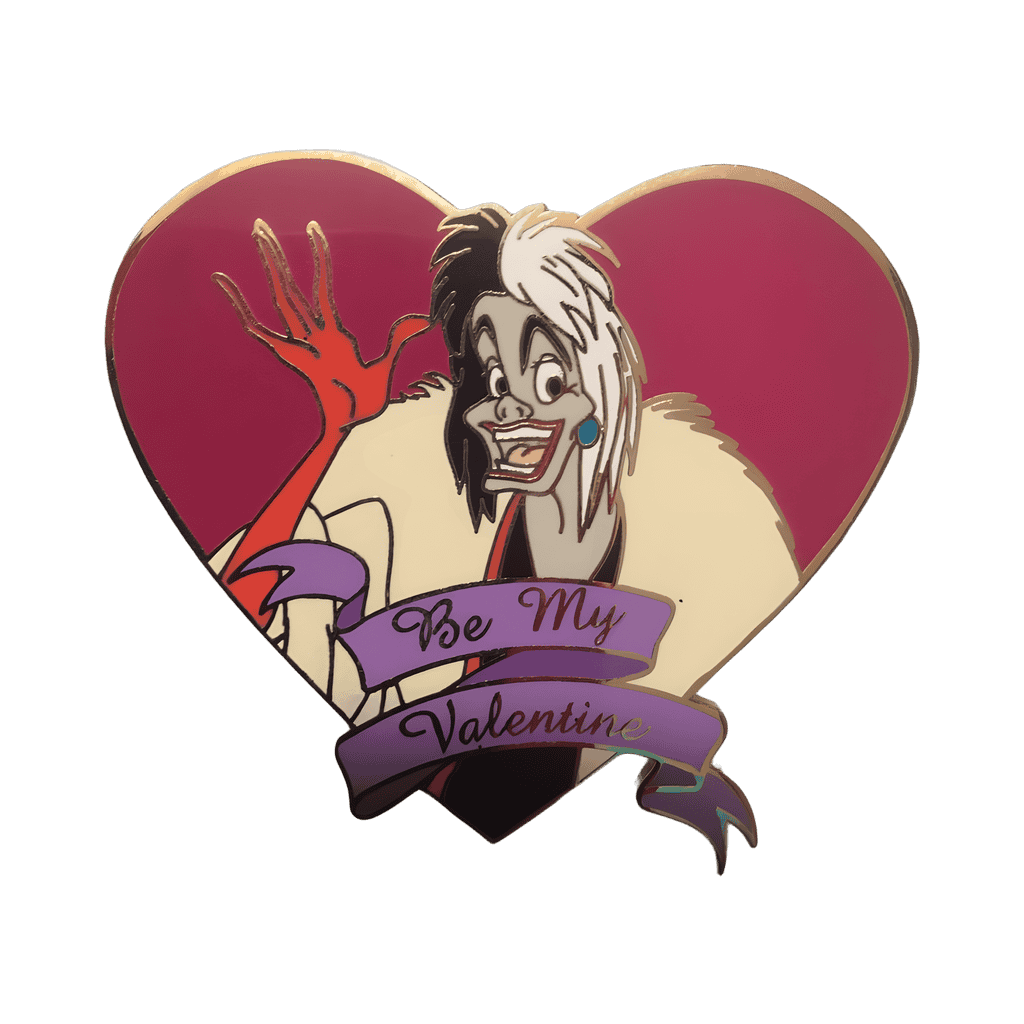 Valentine Cruella De Vil (Be My Valentine) Disney pin