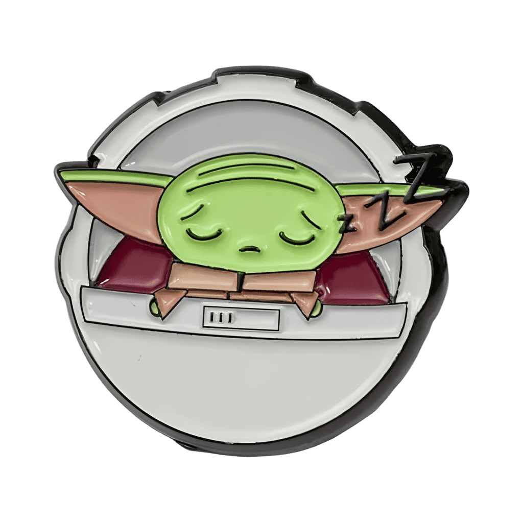 The Child sleeping in a hover carriage Disney pin