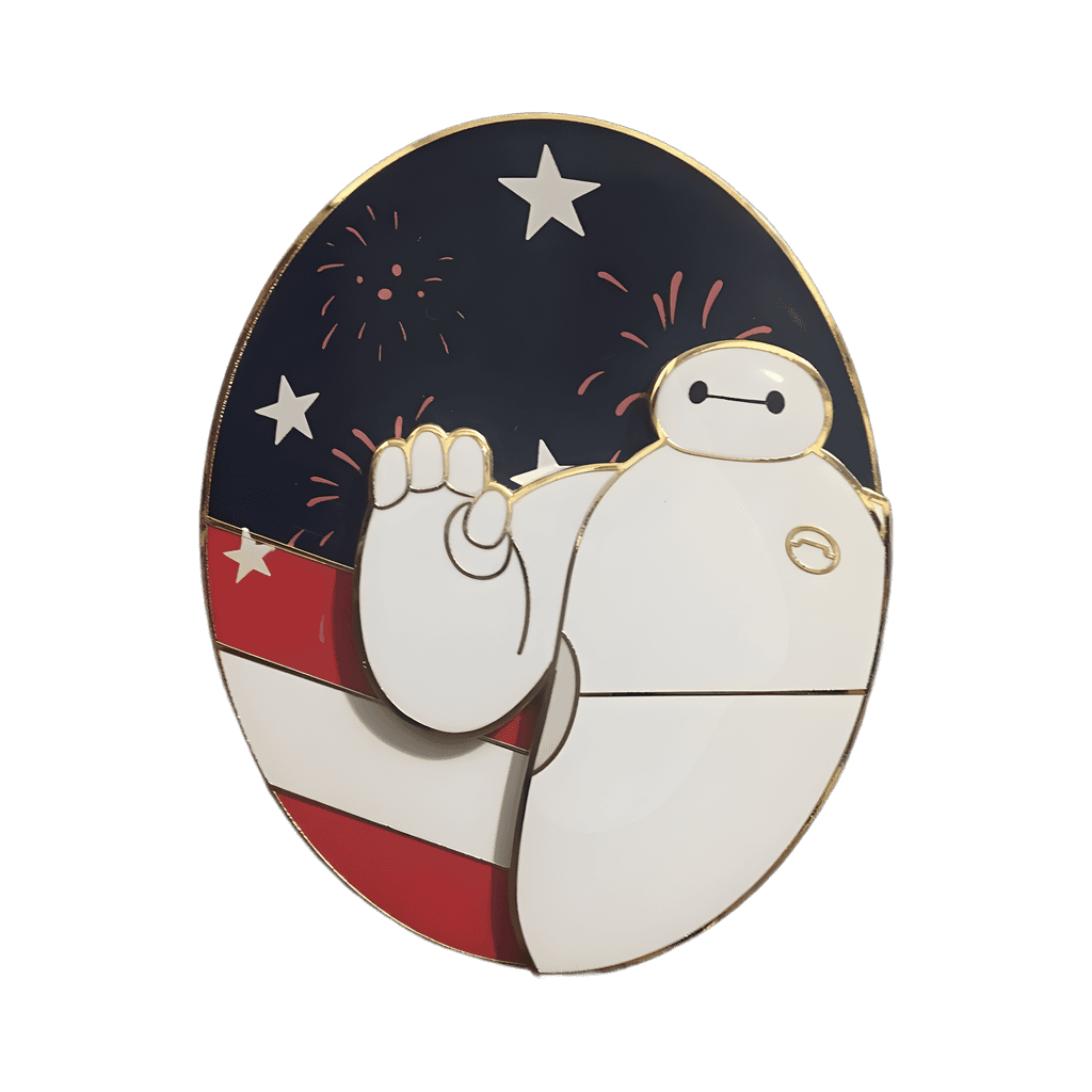Patriotic Baymax Disney pin