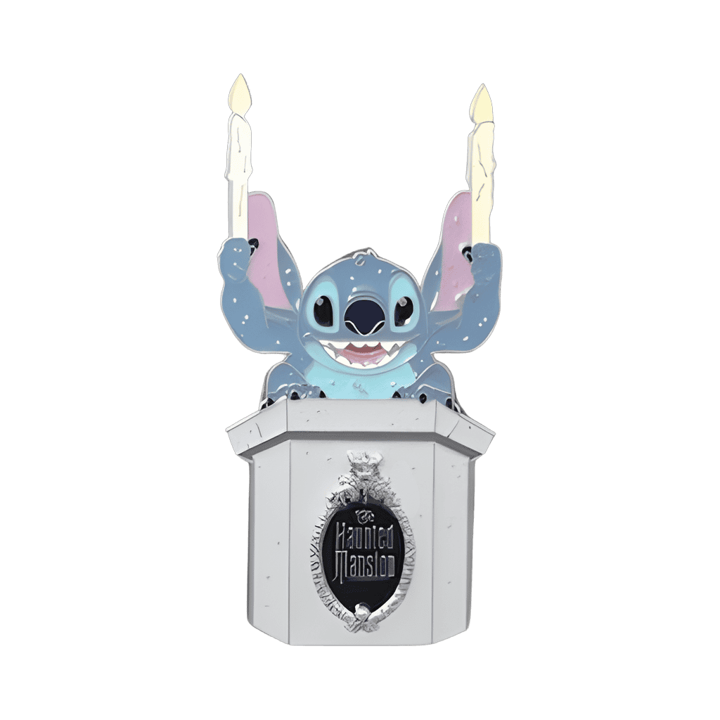 Stitch as Haunted Mansion gargoyle Disney pin