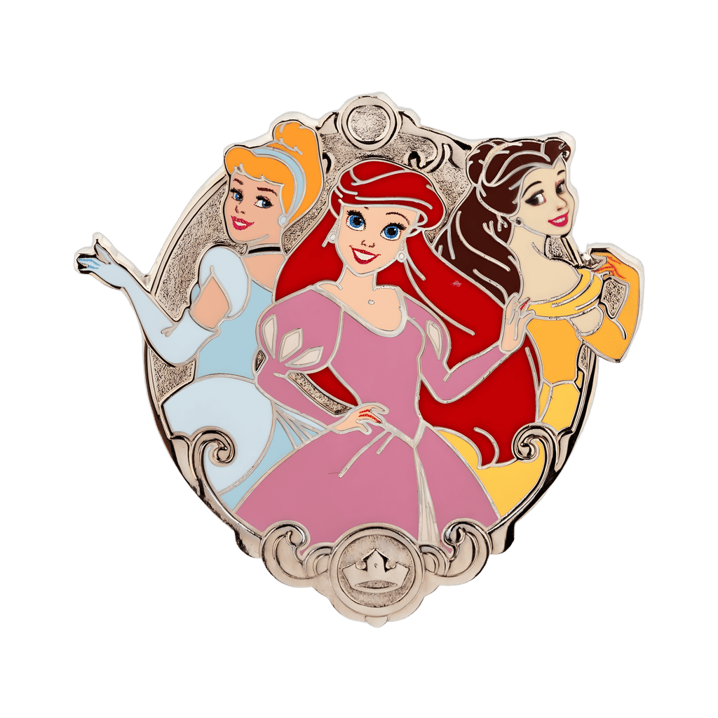 Cinderella, Ariel, and Belle Cluster Disney pin