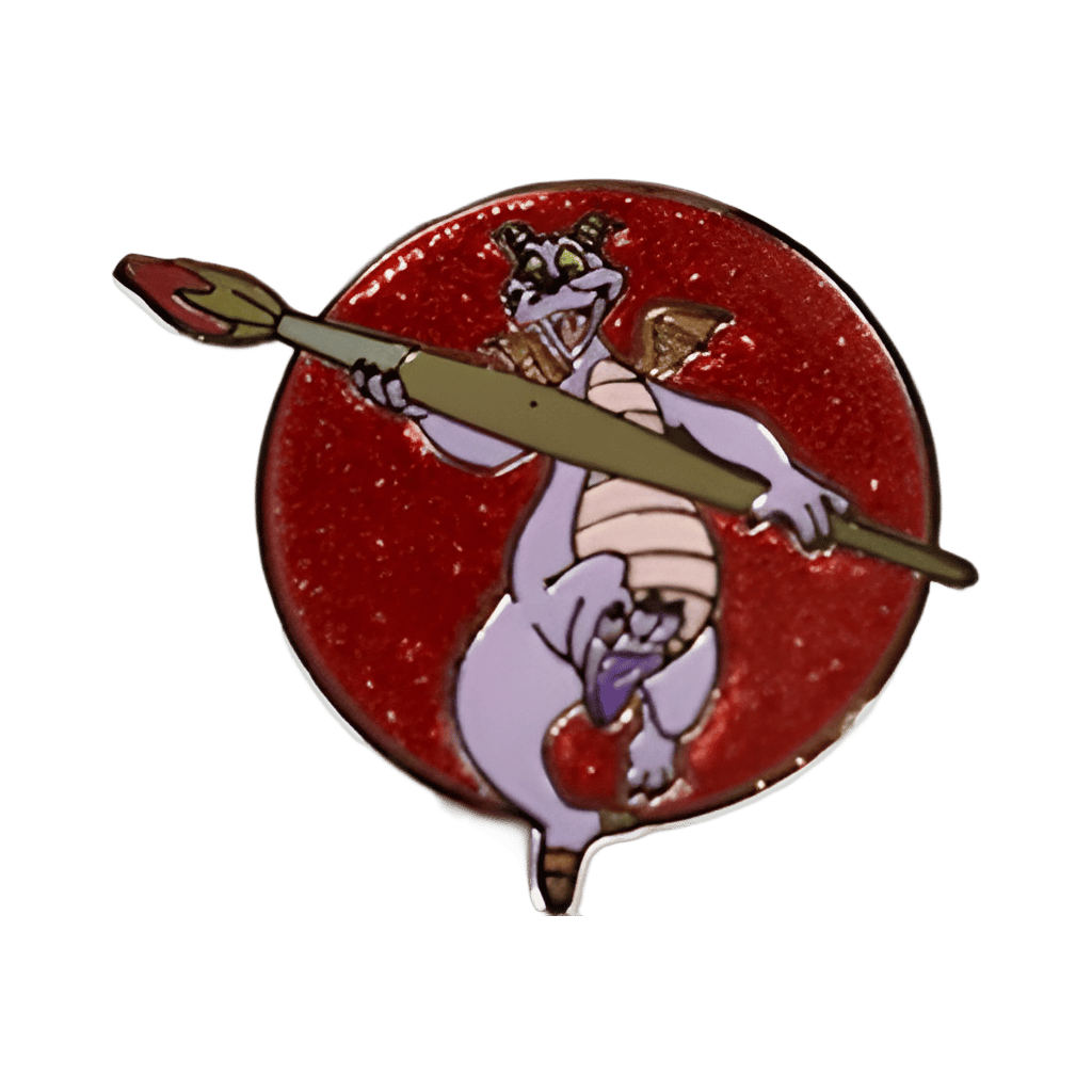 Figment holding a paint brush Disney pin