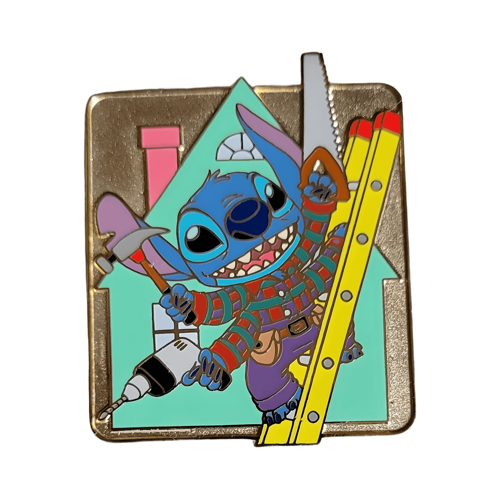 Handyman Stitch Disney pin