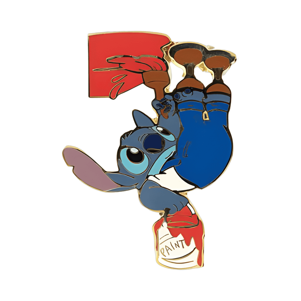 Stitch Painting the Ceiling Disney pin