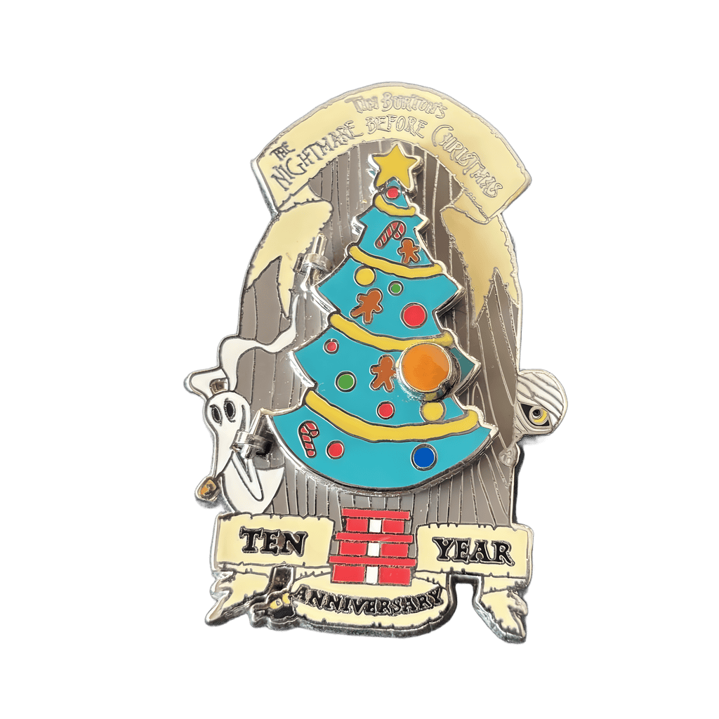 Tenth anniversary Christmastown Door Disney pin