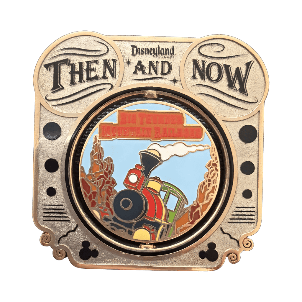 Disneyland Then and Now Big Thunder Mountain Railroad Disney pin