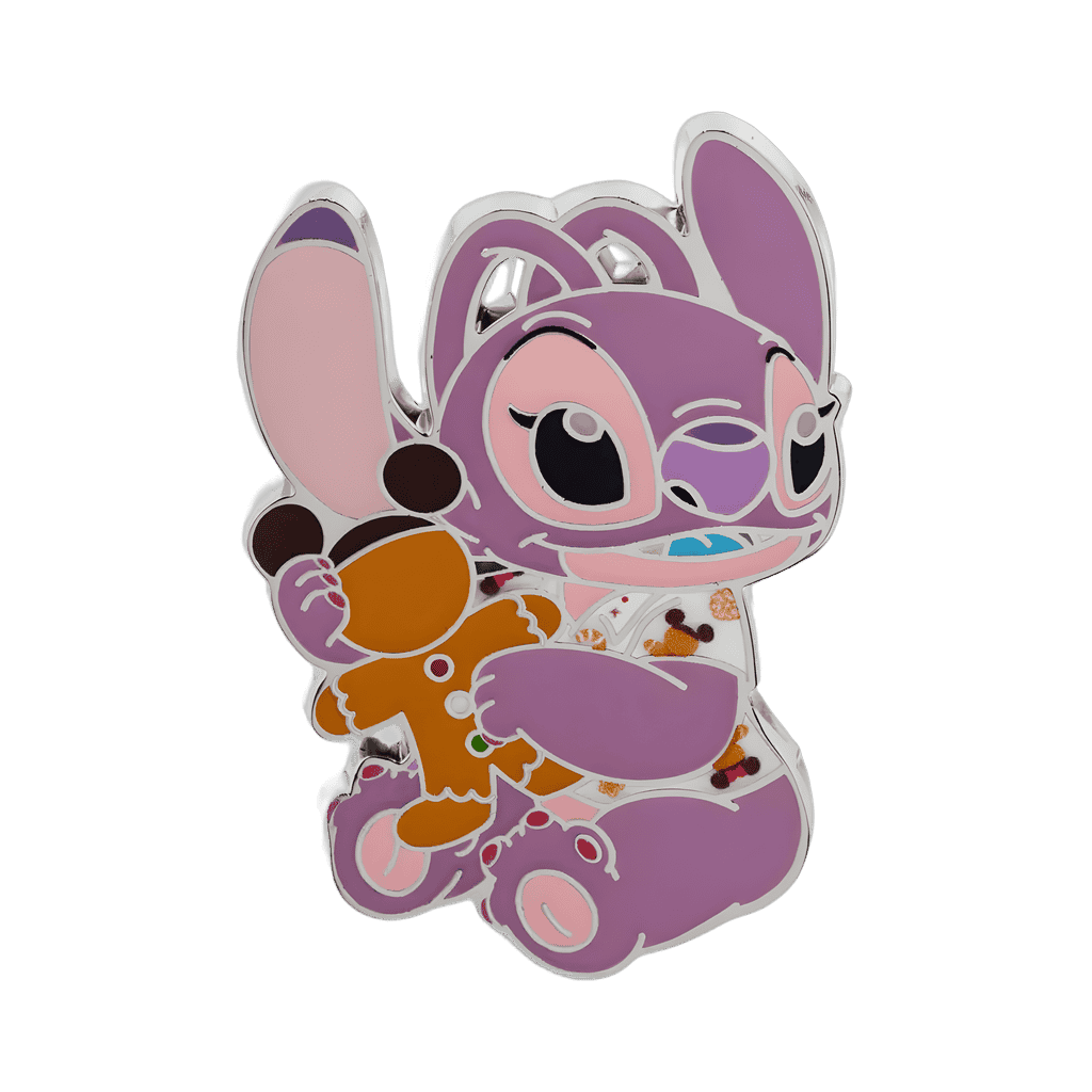 Stitch And Angel With Gingerbread Set - November - Angel With Gingerbread Man Disney pin