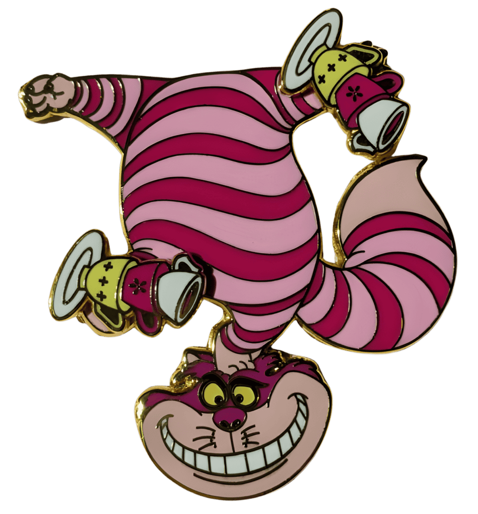 Cheshire Cat Balancing Tea Cups Disney pin