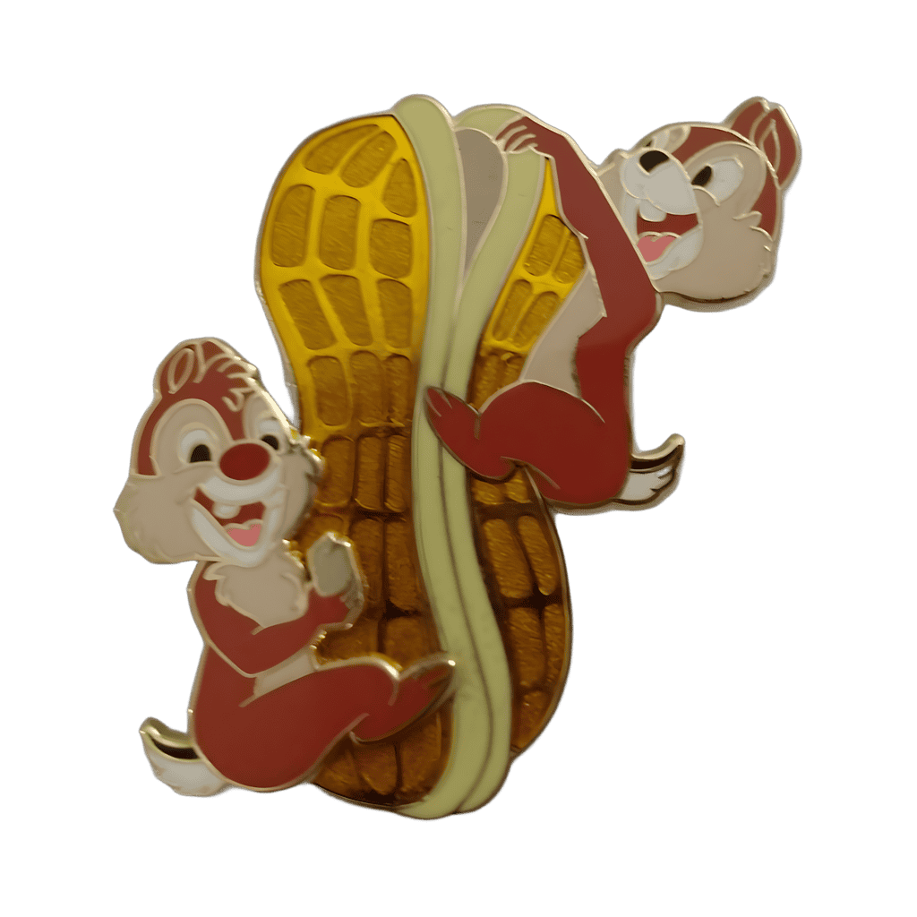 Chip and Dale with a Peanut Disney pin