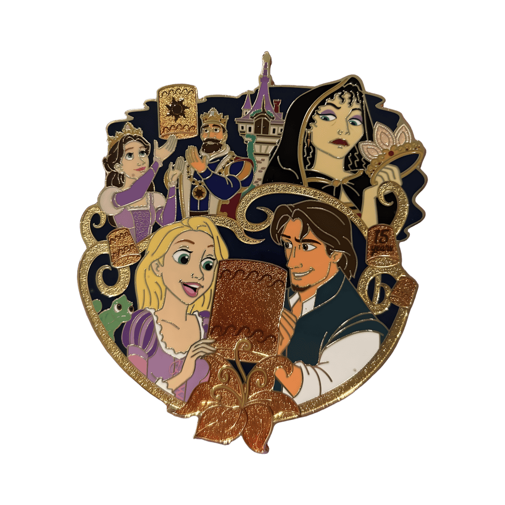 Tangled 15th Anniversary Jumbo Disney pin