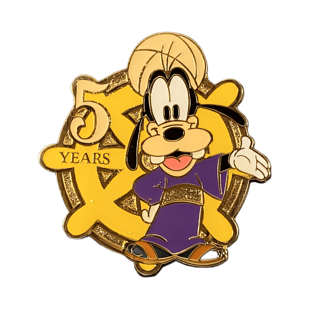 5th Anniversary - Ship Steering Wheel - Goofy Disney pin