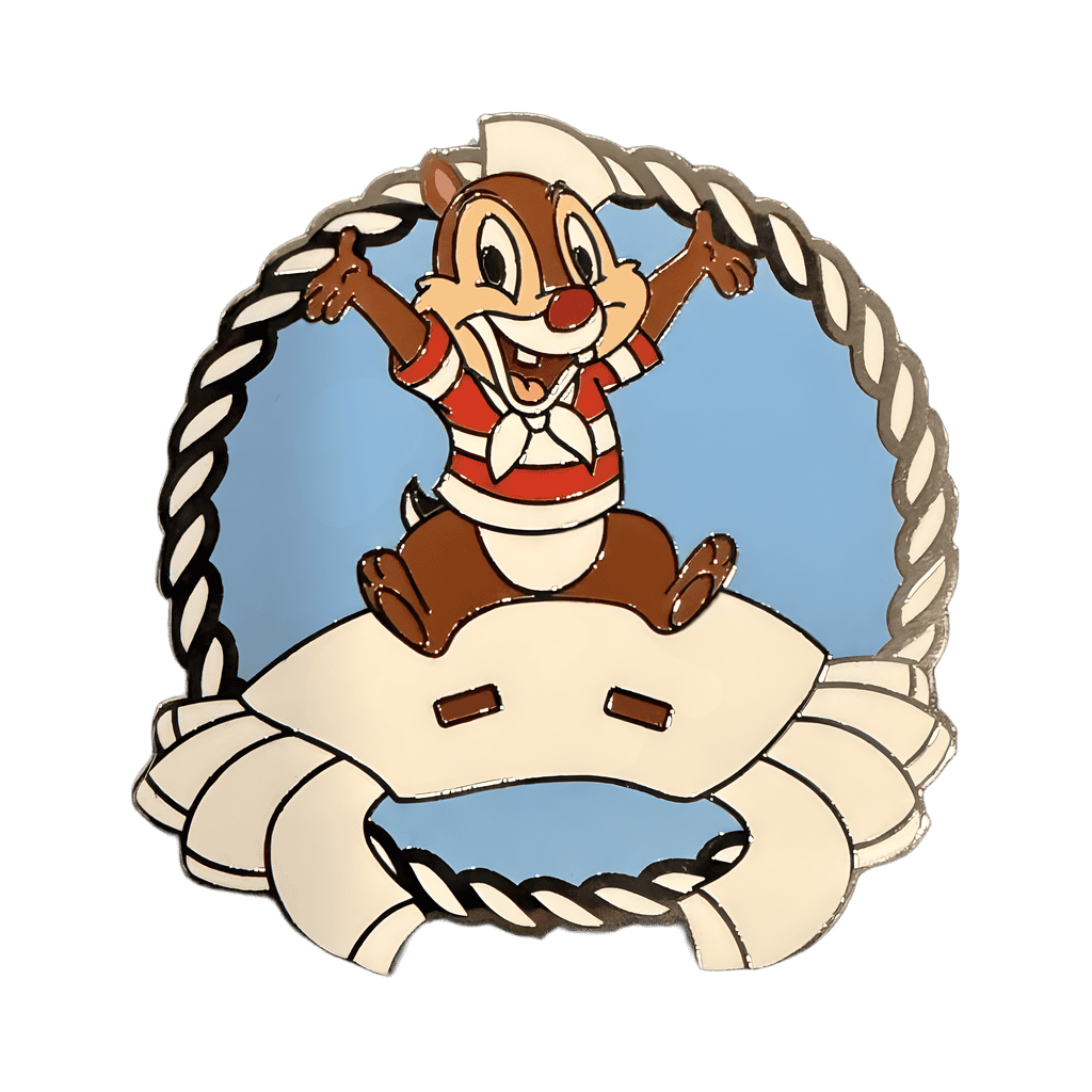 Dale with crab towel animal Disney pin