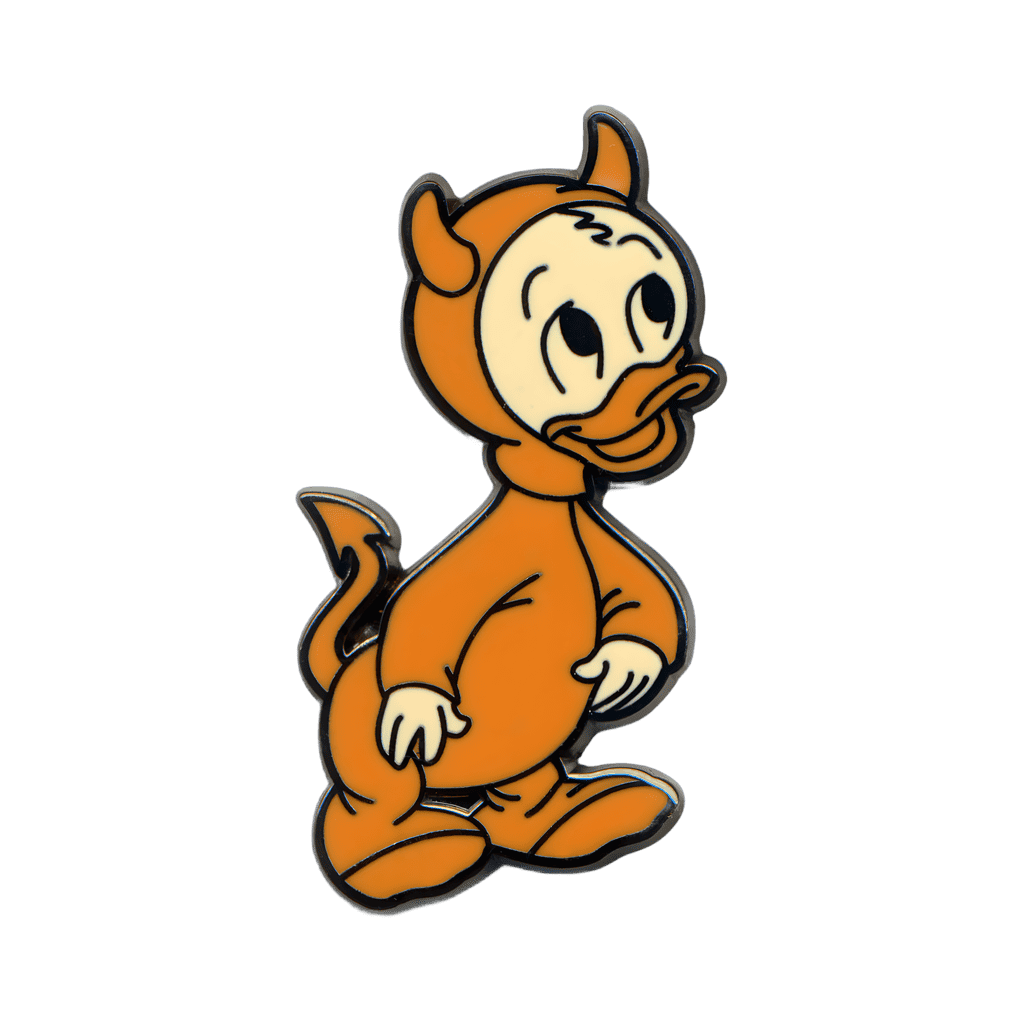 Huey Wearing an Orange Devil Costume Disney pin