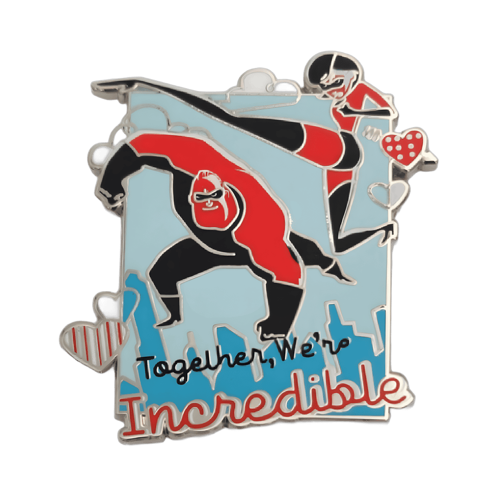 Mr. and Mrs. Incredible Disney pin