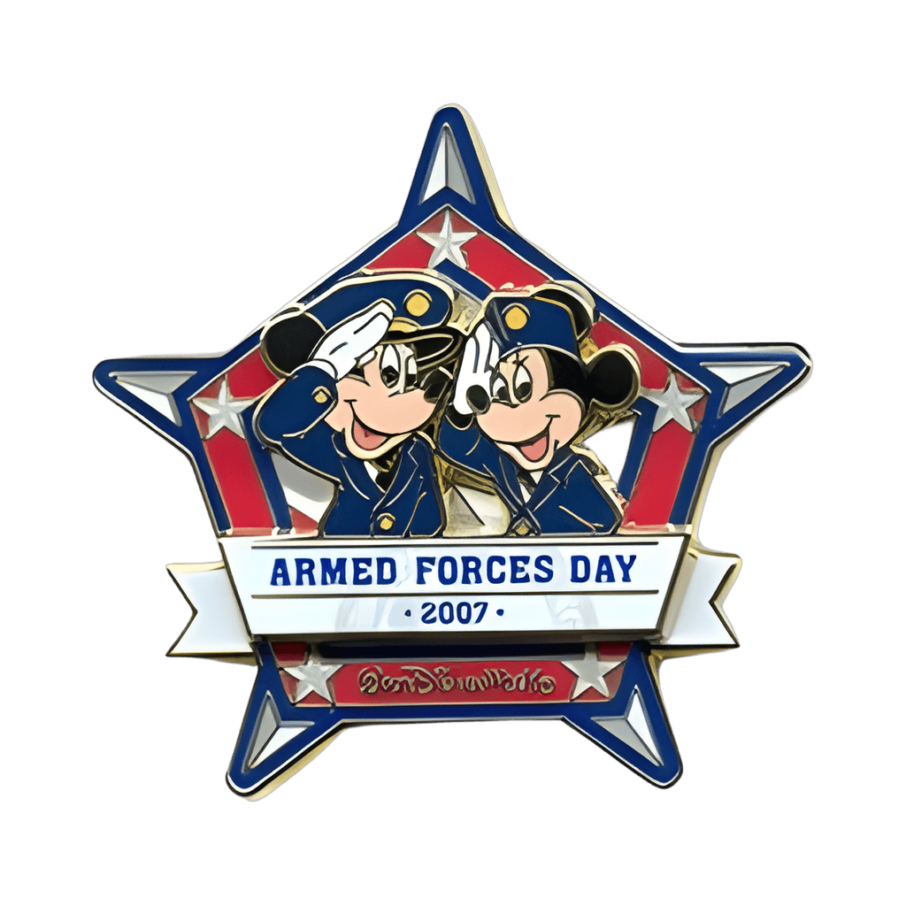 WDW - Armed Forces Day 2007 - Mickey and Minnie Disney pin