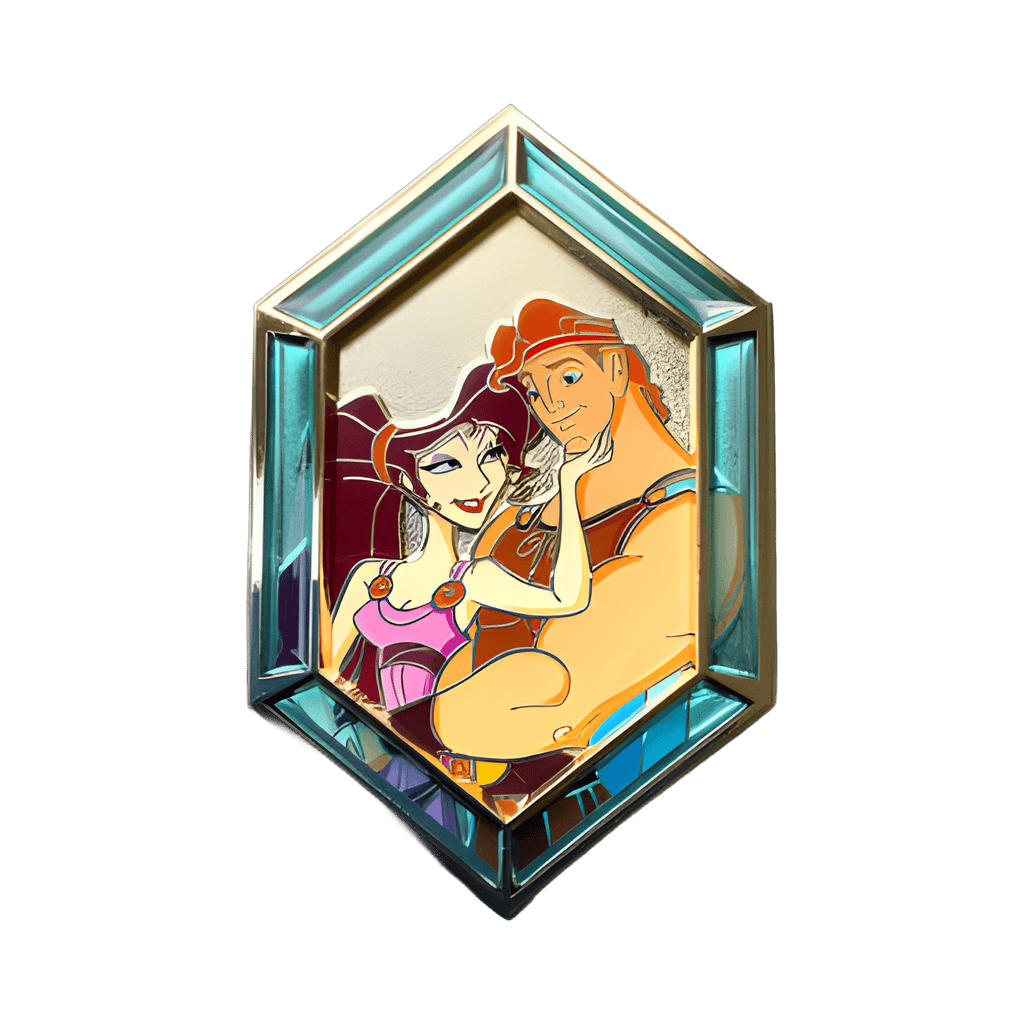 Megara and Hercules Disney pin