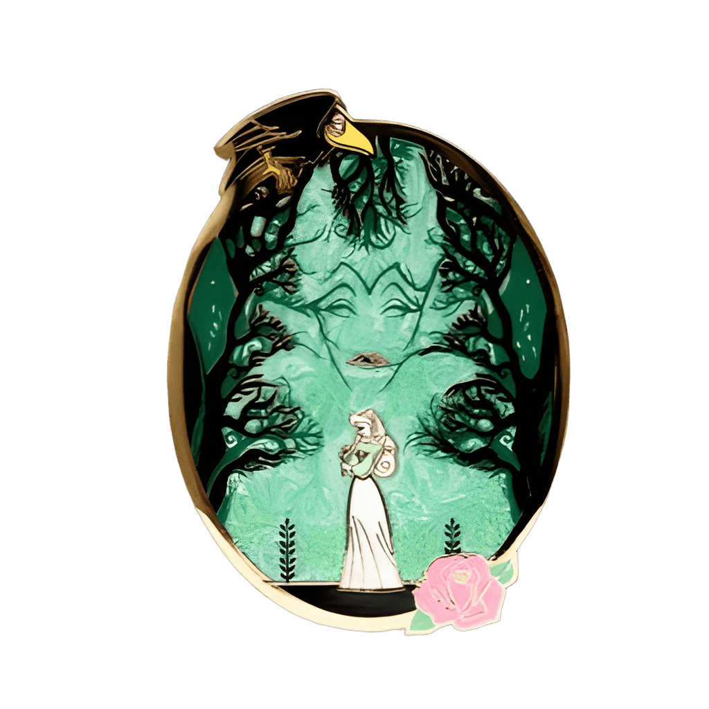 Aurora and Maleficent Disney pin