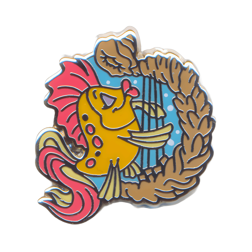 Ariel's Undersea Adventure - The Carp with a Harp Disney pin