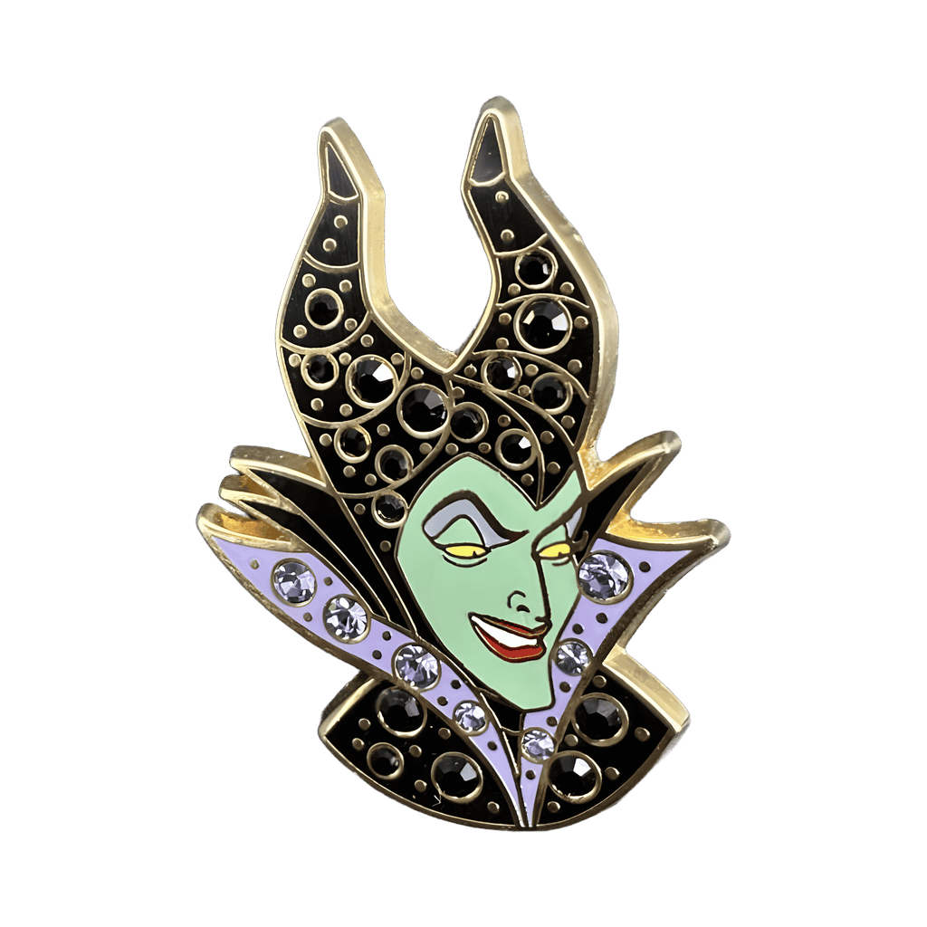 Grinning Maleficent Disney pin