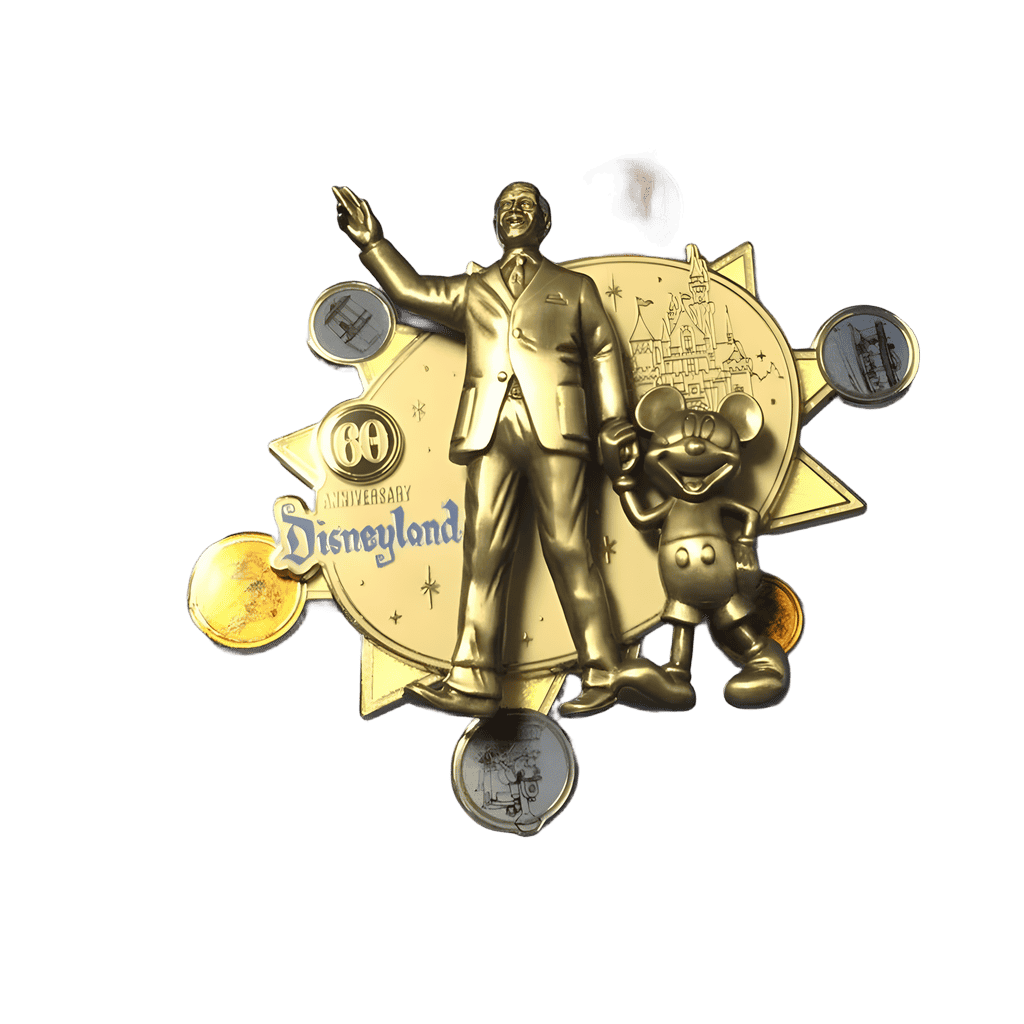 Partners Statue and Spinning Park Icons - Jumbo Disney pin