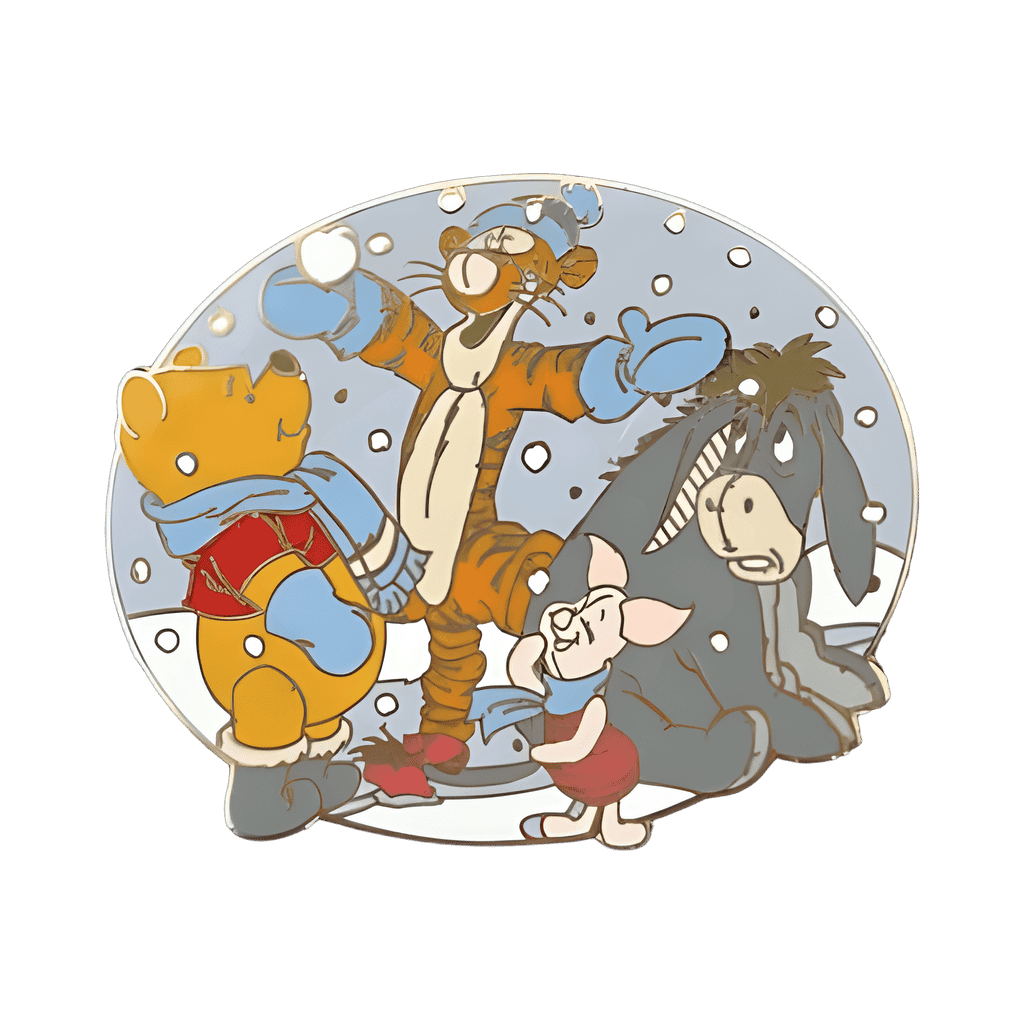 Winter- Pooh, Tigger, Piglet & Eeyore Disney pin