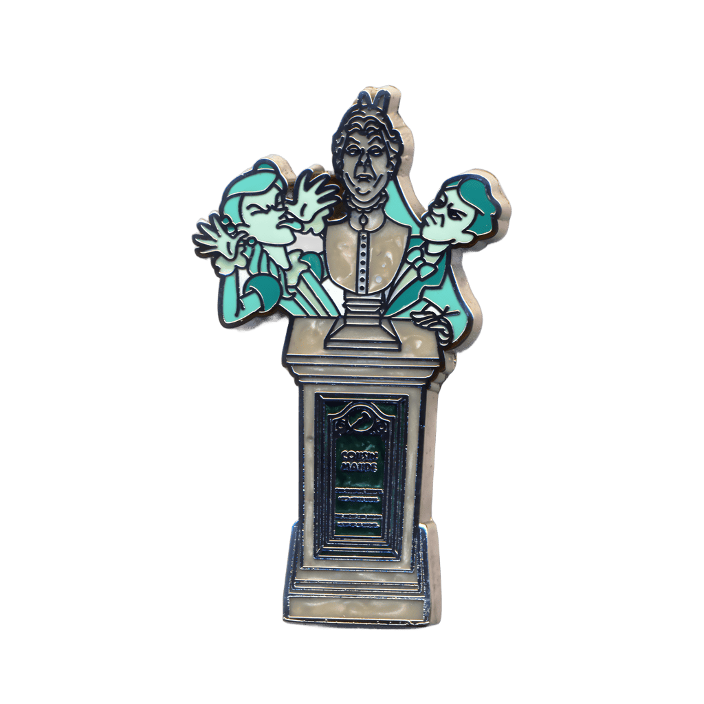Wellington and Forsythia and Cousin Maude's Statue Disney pin