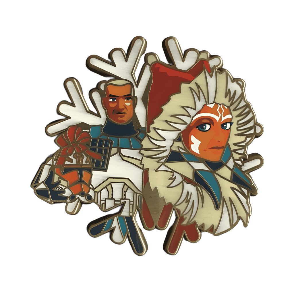Ahsoka Tano & Captain Rex Holiday Disney pin