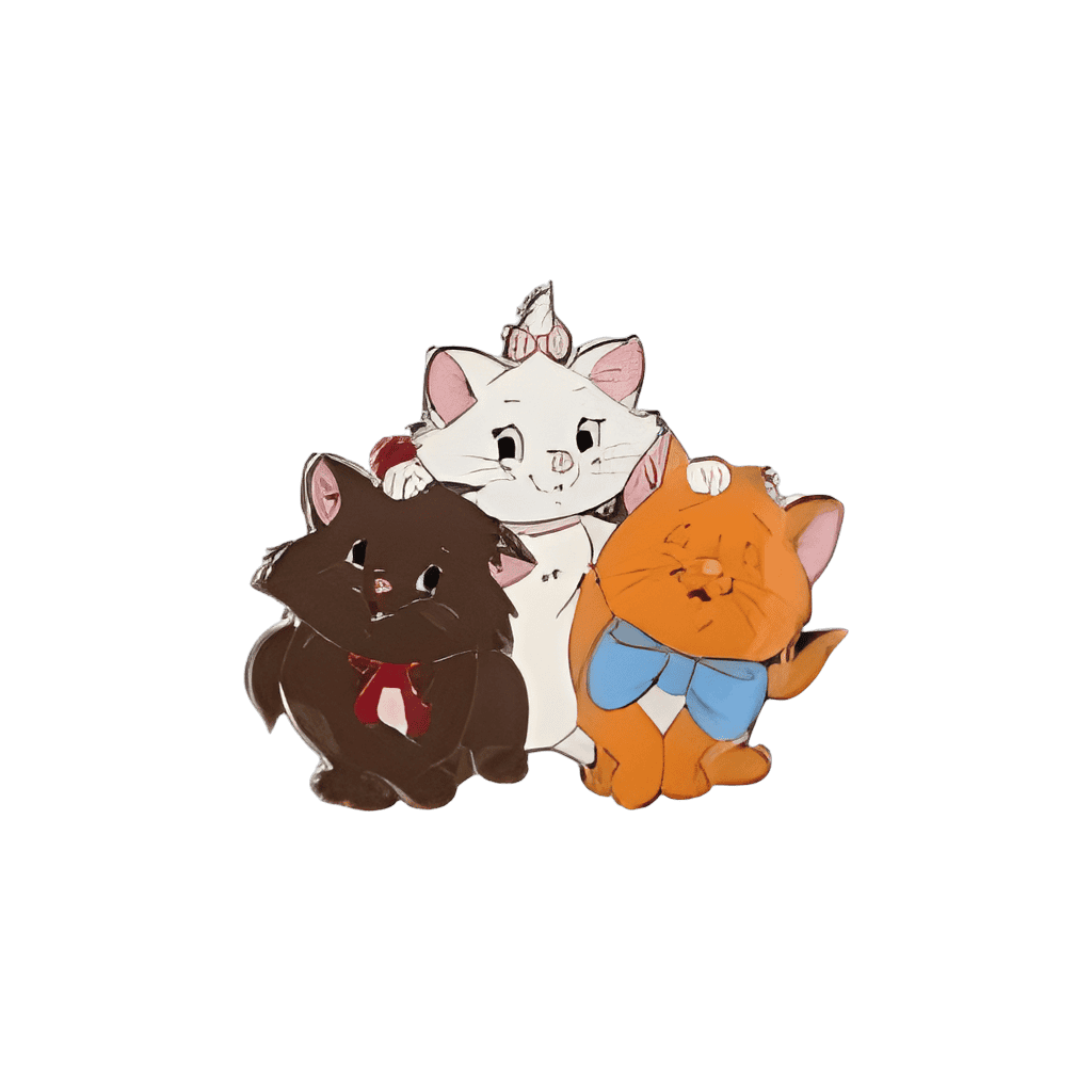 Aristocat siblings Berlioz, Marie, Toulouse Disney pin
