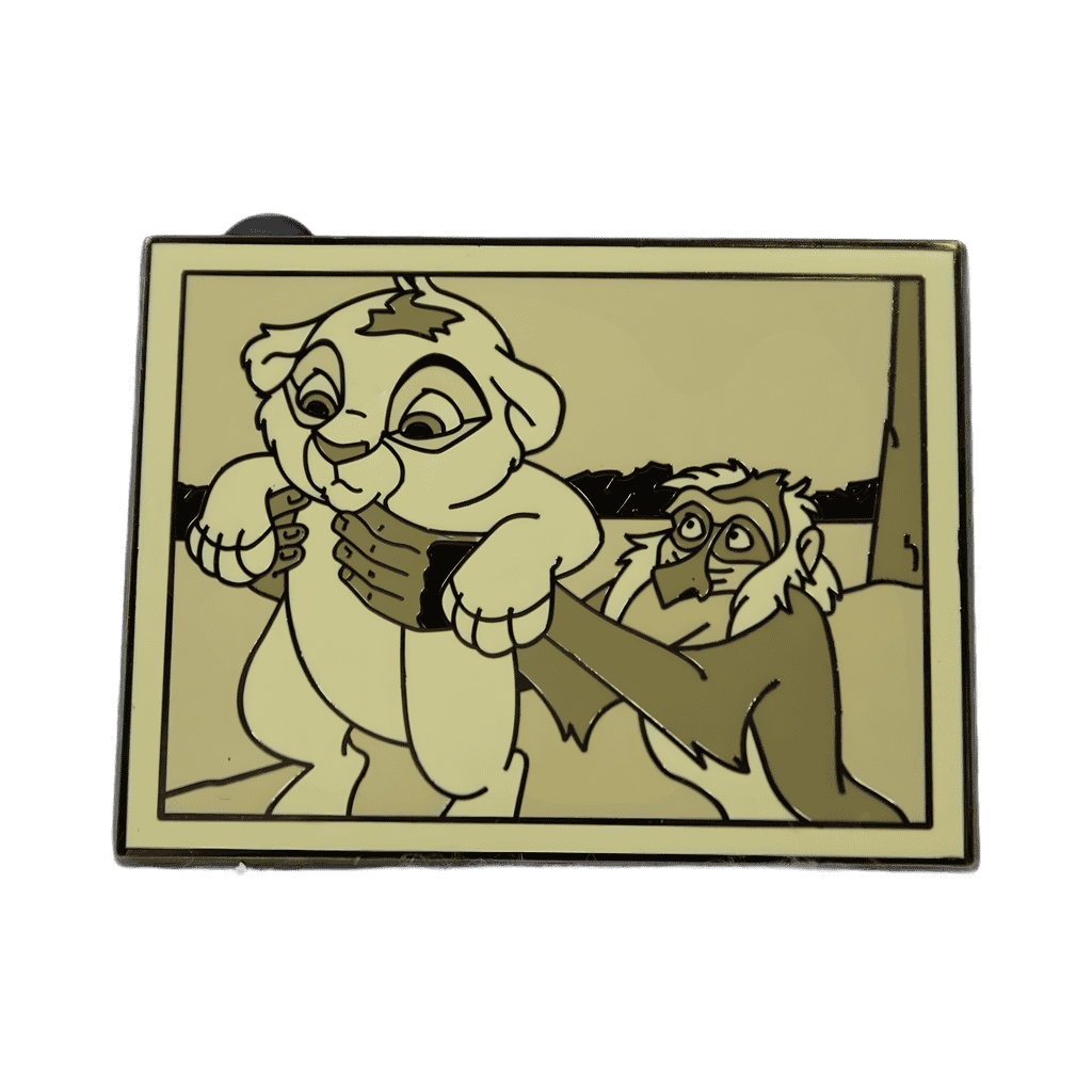 Baby Simba and Rafiki CHASER Disney pin