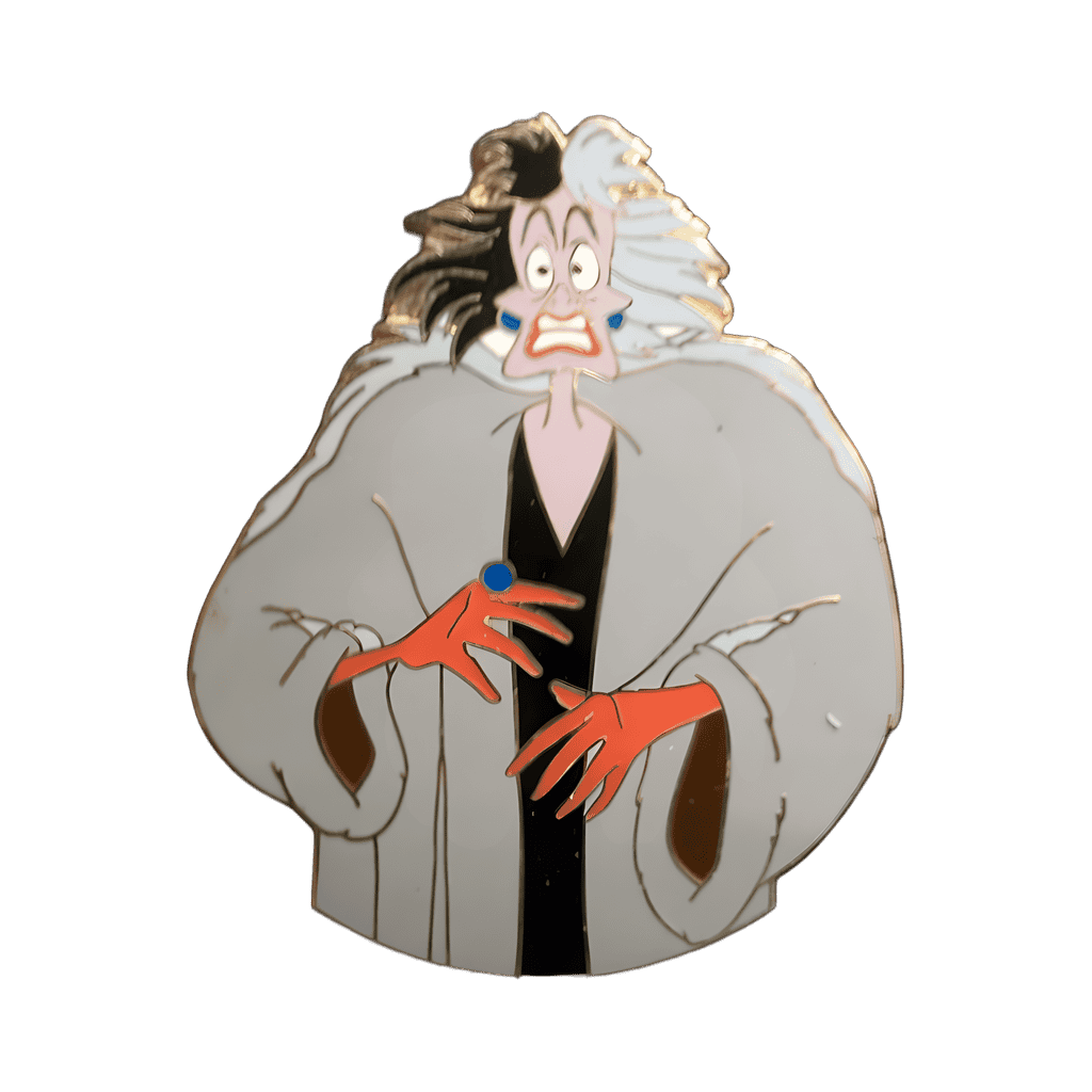 101 Dalmatians Framed Set - Cruella Disney pin