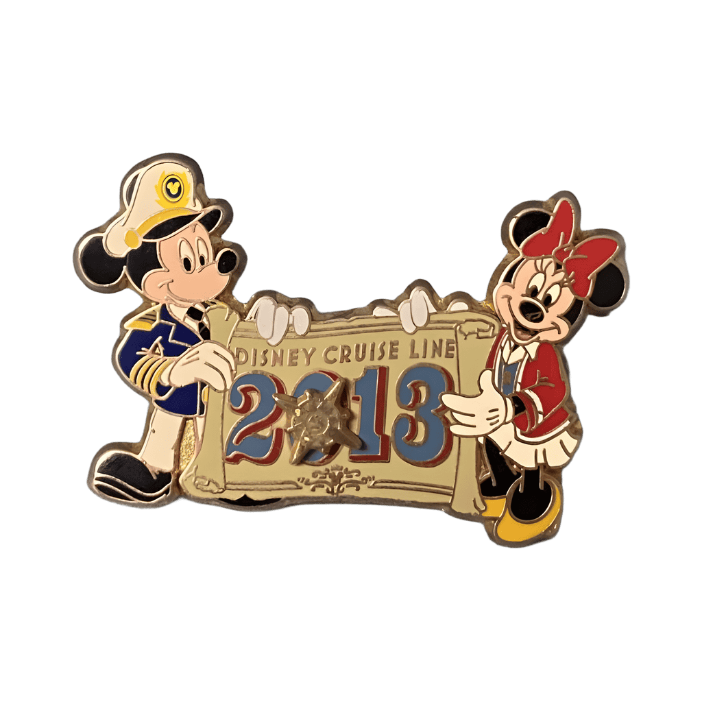 Mickey and Minnie Holding Scroll Disney pin