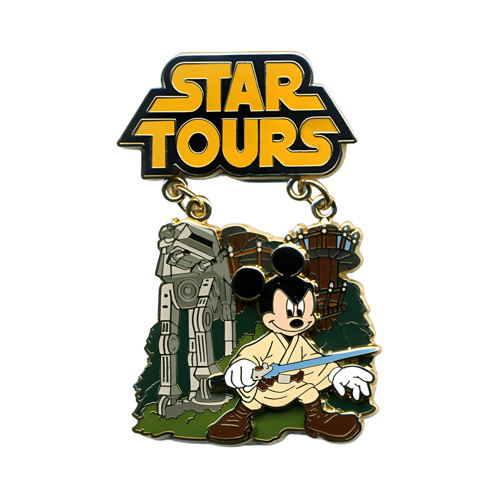 Jedi Mickey Star Tours Dangle Disney pin