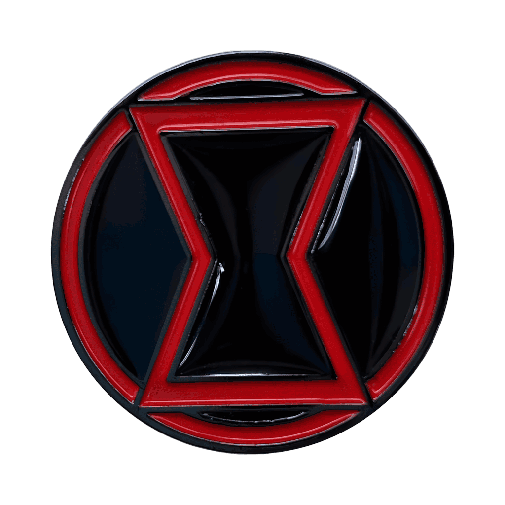 Black Widow logo Disney pin