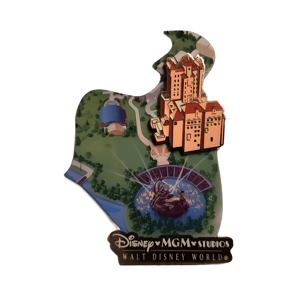 #12 - MGM Studios Map - Tower of Terror Disney pin