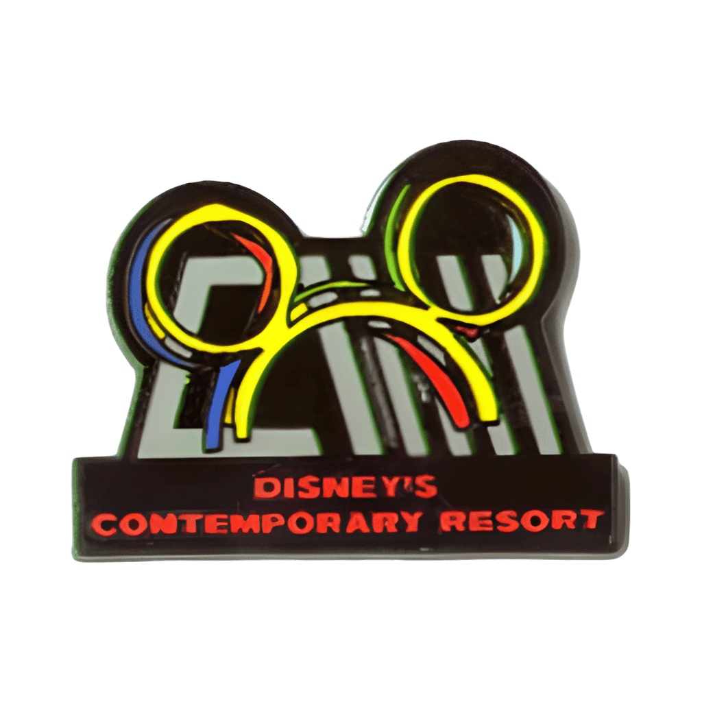 Pre-2000 Contemporary Resort Logo with Mickey Ears Disney pin