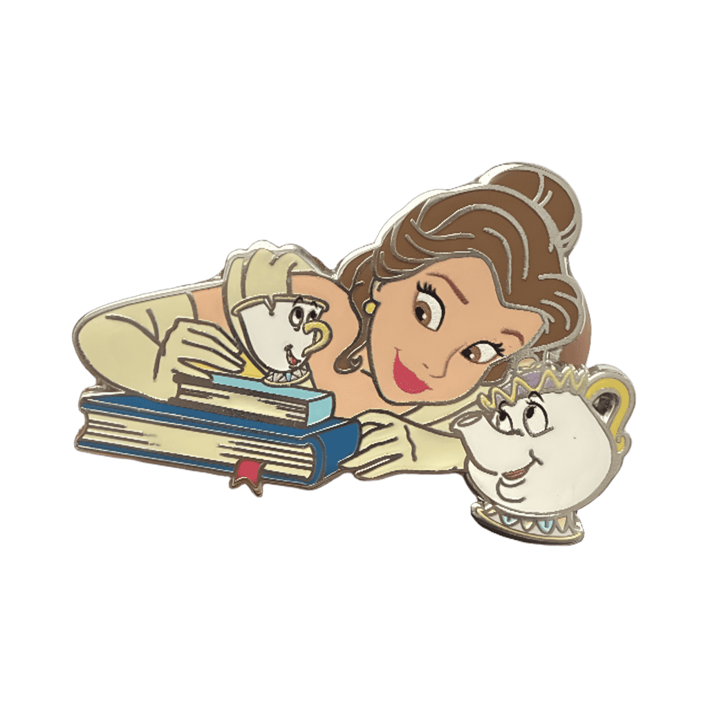 Belle, Mrs Potts and Chip Disney pin