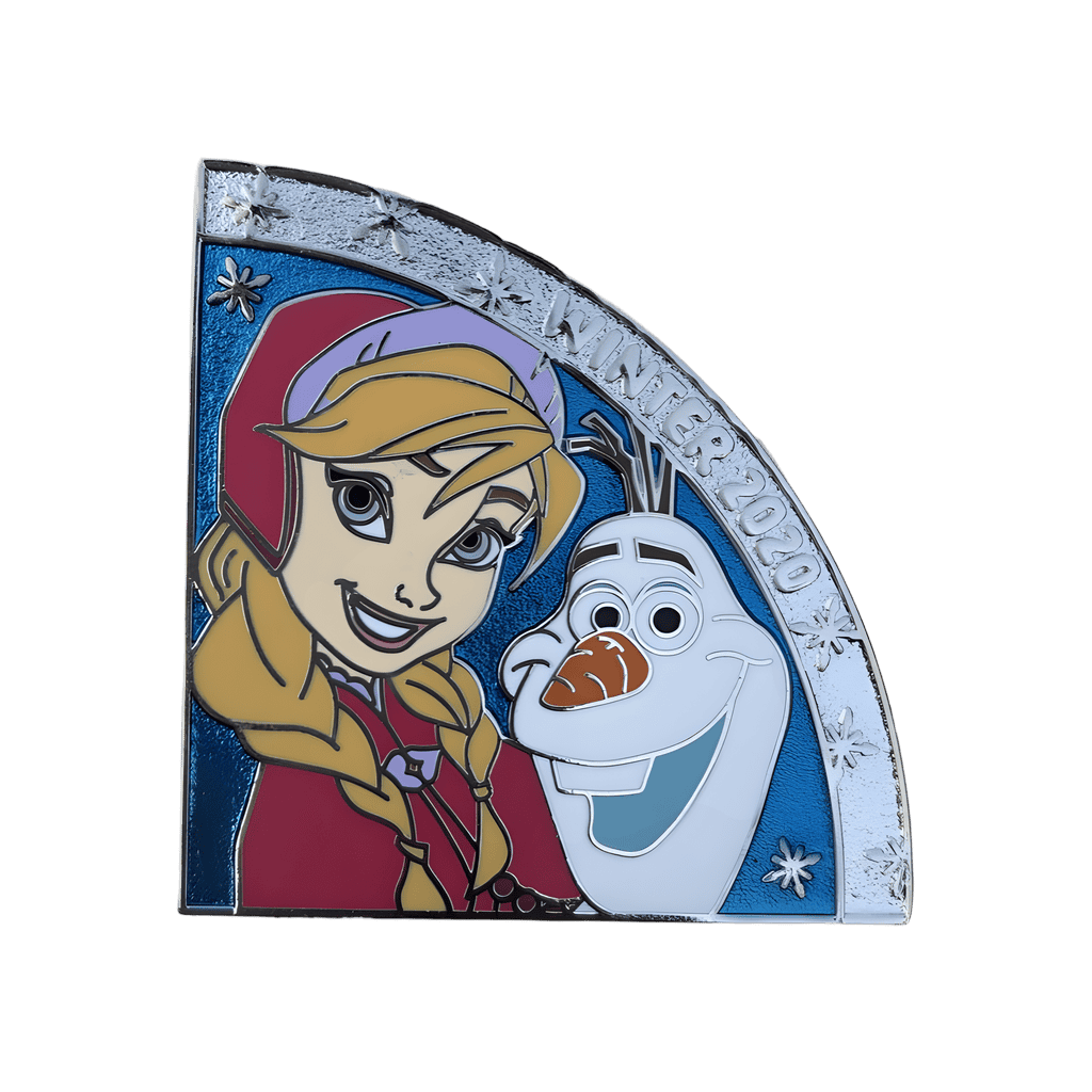 Winter Anna and Olaf Disney pin