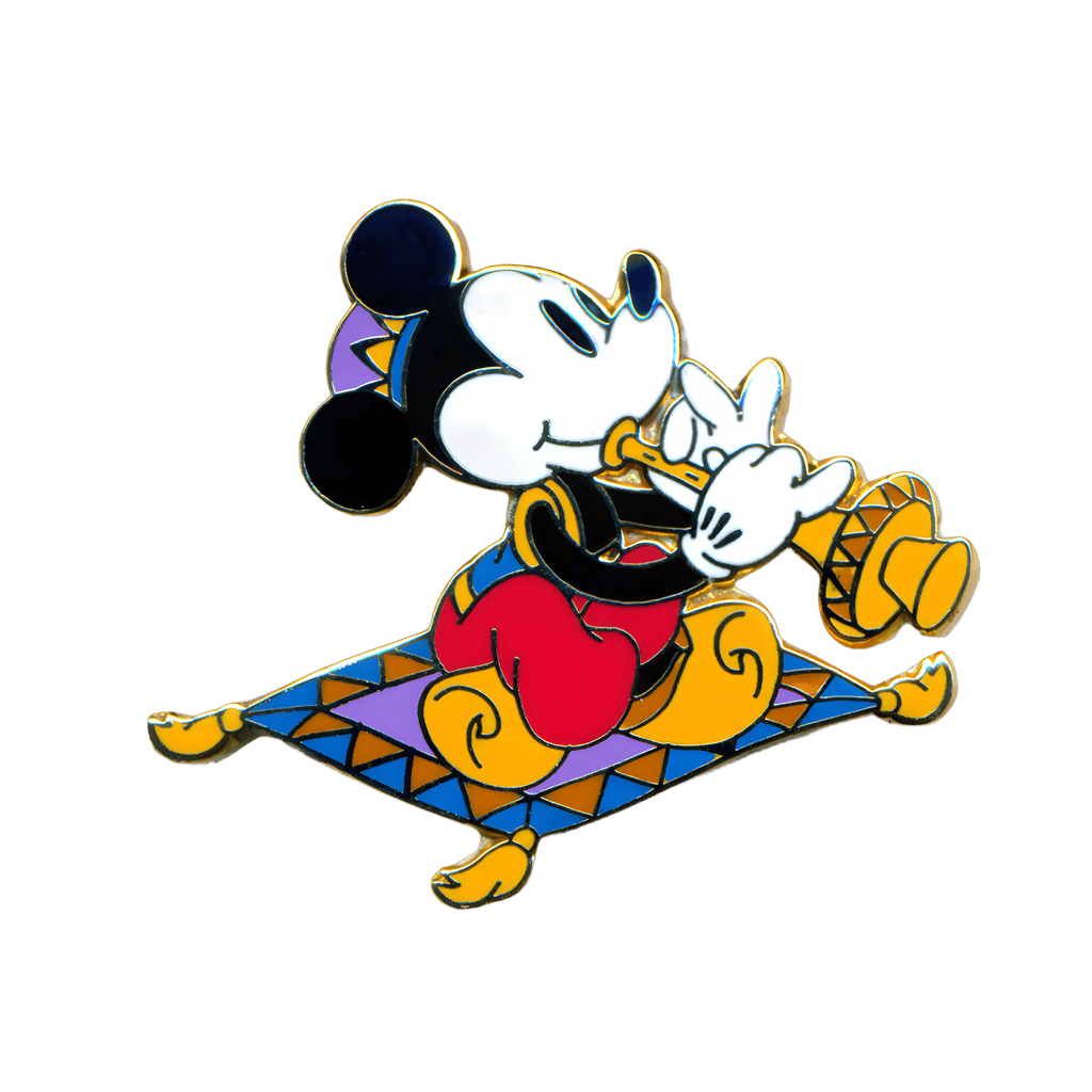 Mickey Seated on a Carpet Playing a Flute Disney pin