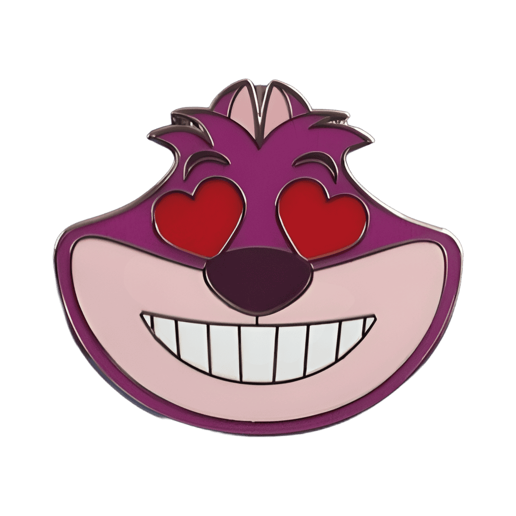 Cheshire Cat Heart Eyes Disney pin