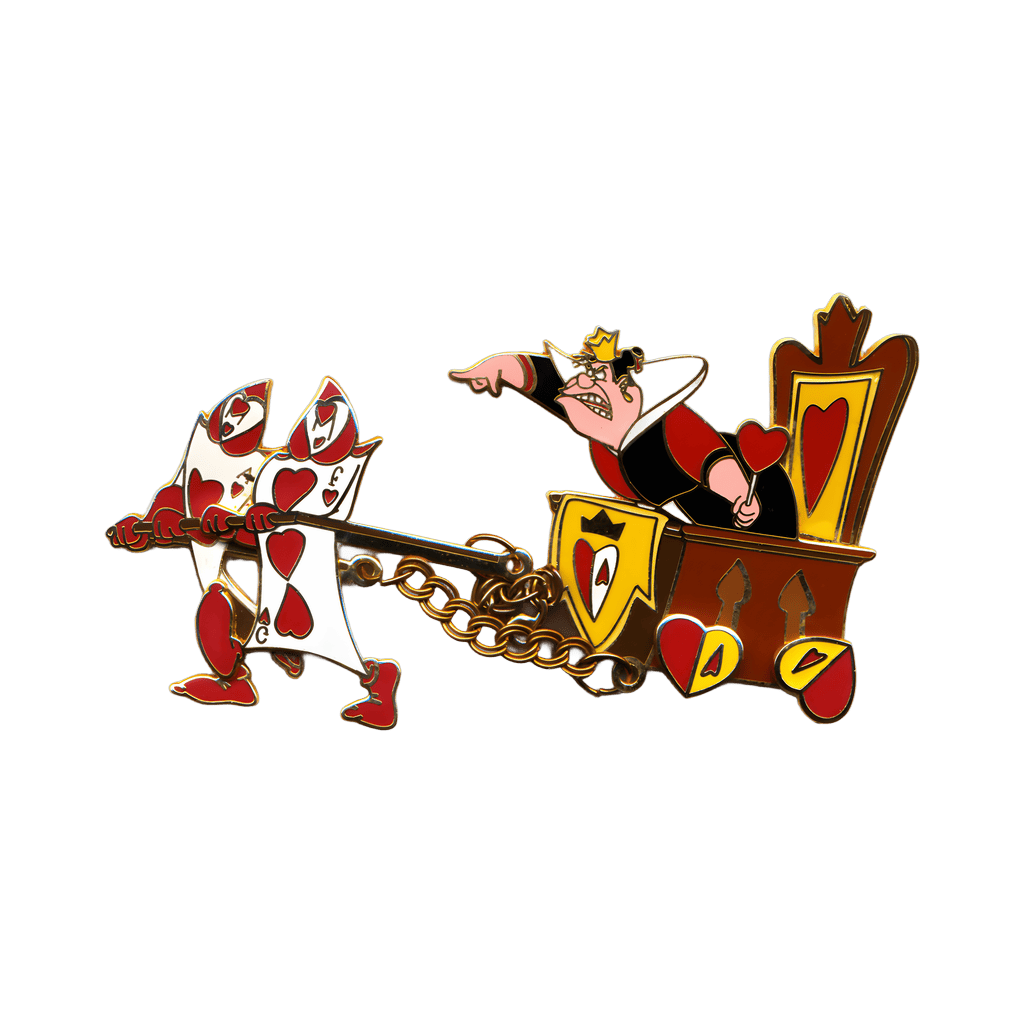 Queen of Hearts with Two Card Guards Disney pin