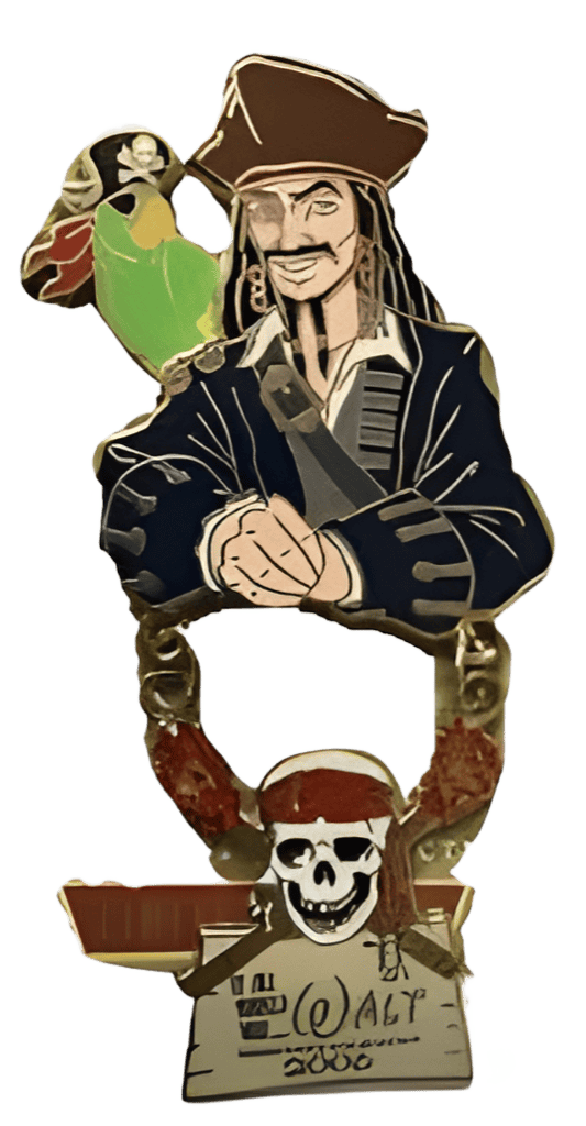 Jack Sparrow and Parrot Disney pin