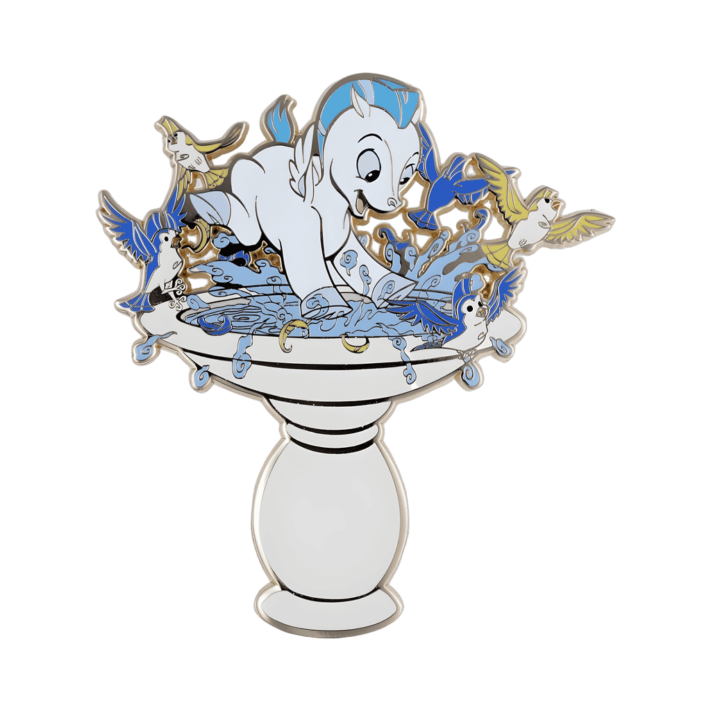 Disney Hercules Baby Pegasus with Birdbath Jumbo Disney pin
