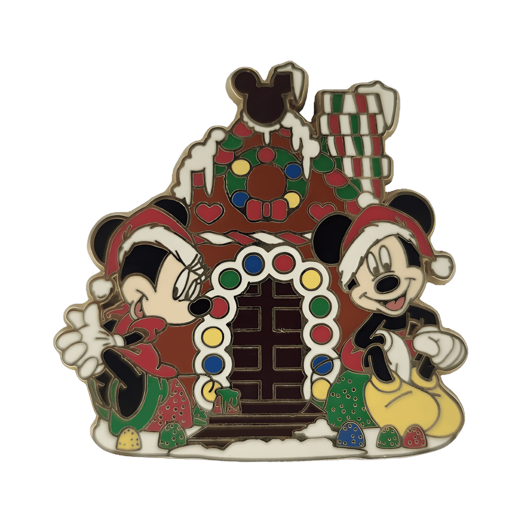 Mickey and Minnie With Gingerbread House Disney pin