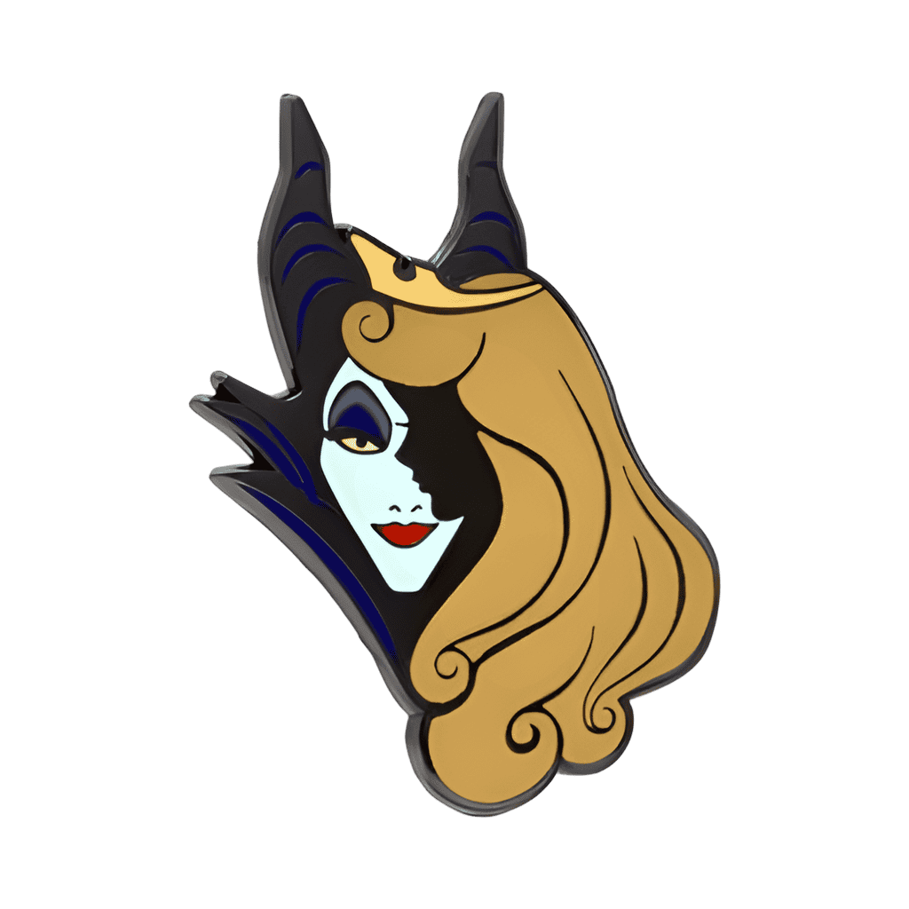 Maleficent and Aurora Silhouette Disney pin