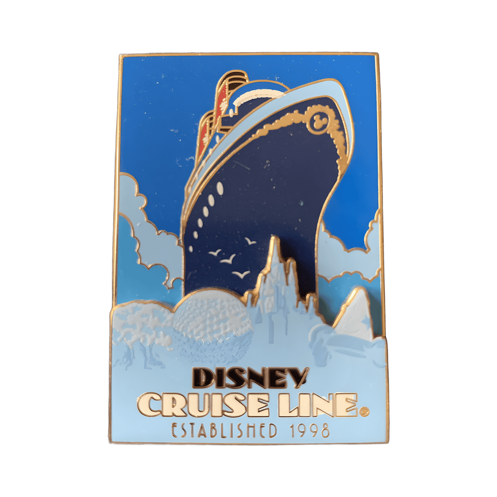 Cruise Line & 4 Theme Parks - 3D Disney pin