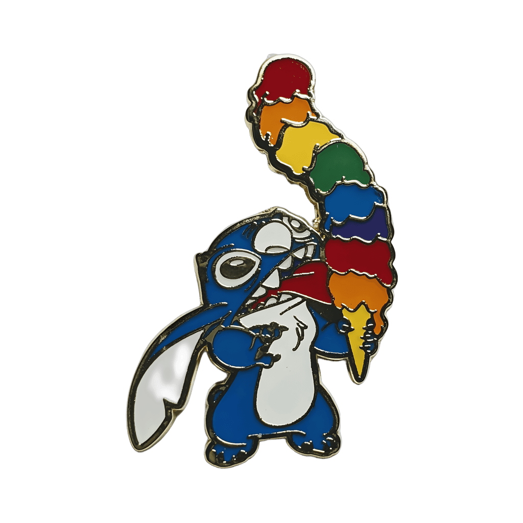 Rainbow Ice Cream Stitch Disney pin