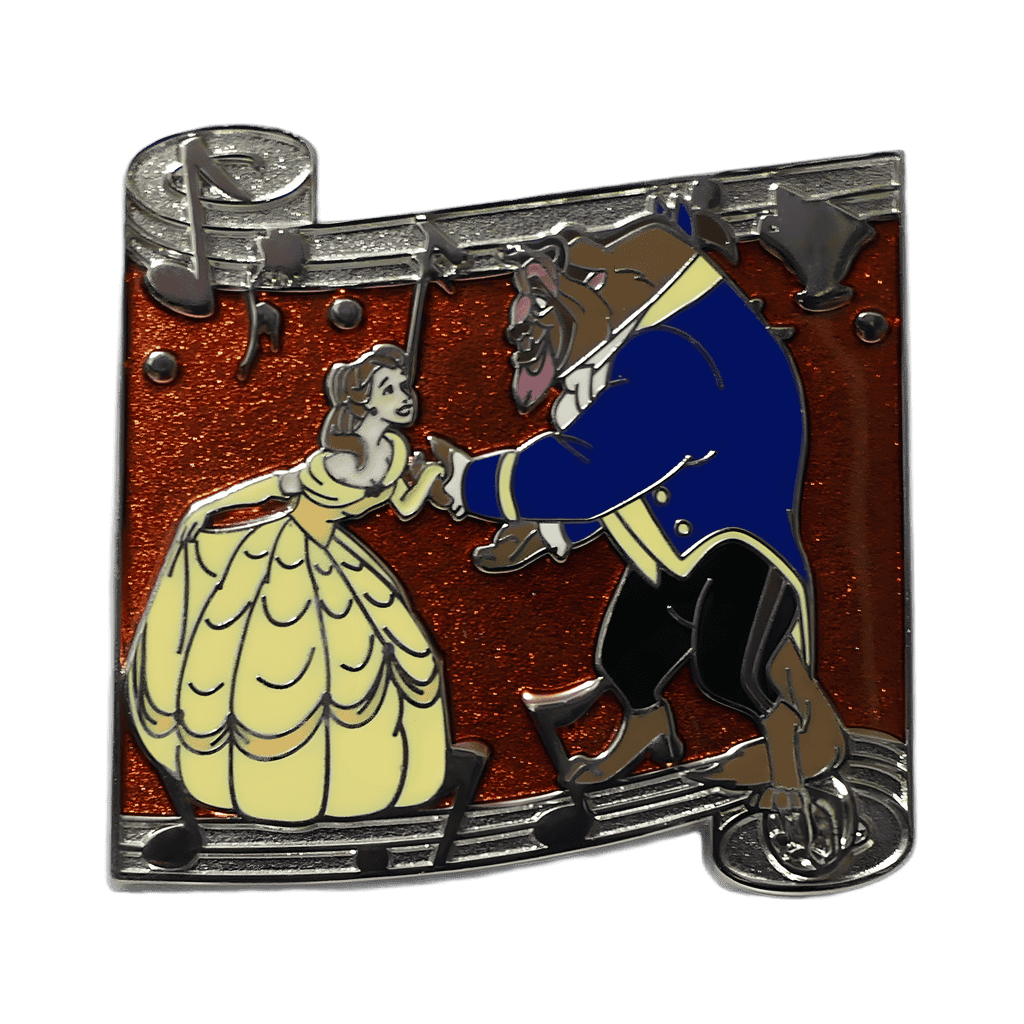 Dancing Scroll Mystery Collection - Beast and Belle Disney pin