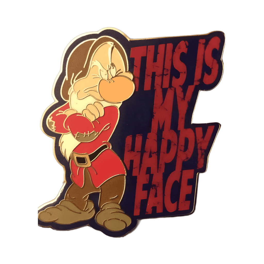 This Is My Happy Face - Grumpy Disney pin